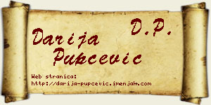 Darija Pupčević vizit kartica